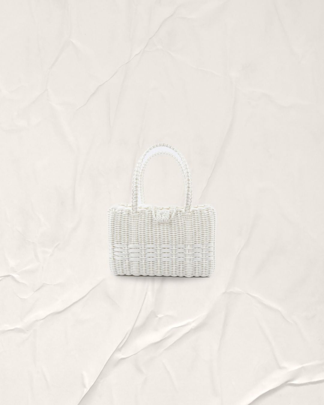Calm White Peti Bag Short Handle
