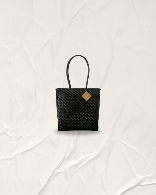 Anchor Black Anyam Bag - M Long Handle