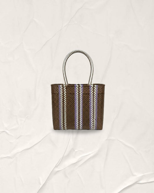 Still Bronze/ Mindful Lilac/ Cool Ivory Tiga Pilar Bag- M Long Handle